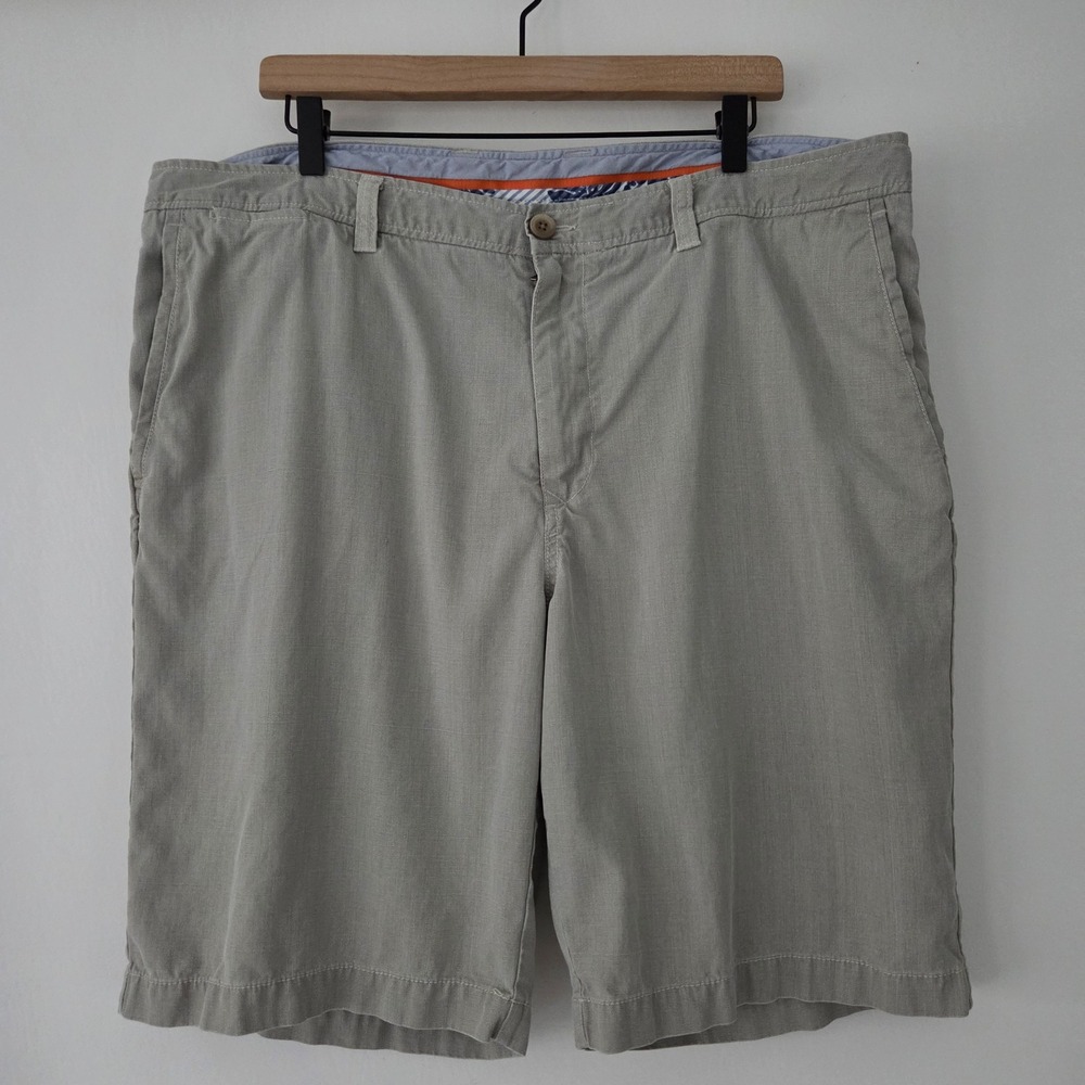Tommy Bahama Shorts Grey Silk Cotton Casual Mens Size 40